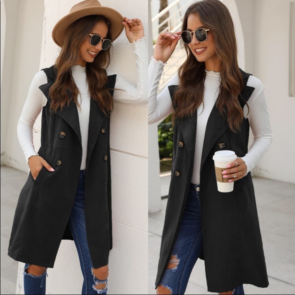 Chic Long Vest - Picture 2 of 3